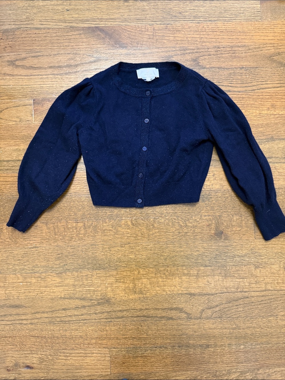 Jacadi Navy Blue Girl's Button Cardigan